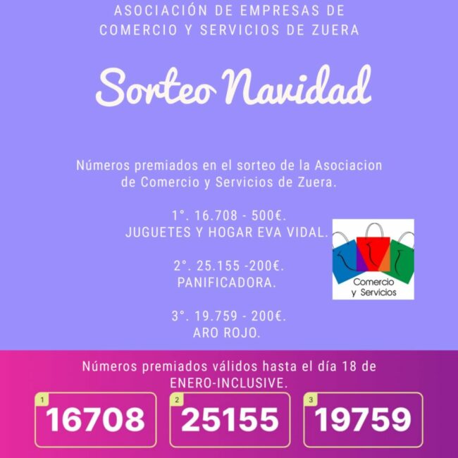 Entrega premios sorteo navidad 2021