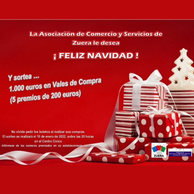 sorteo-navidad Asociación comerciantes de Zuera