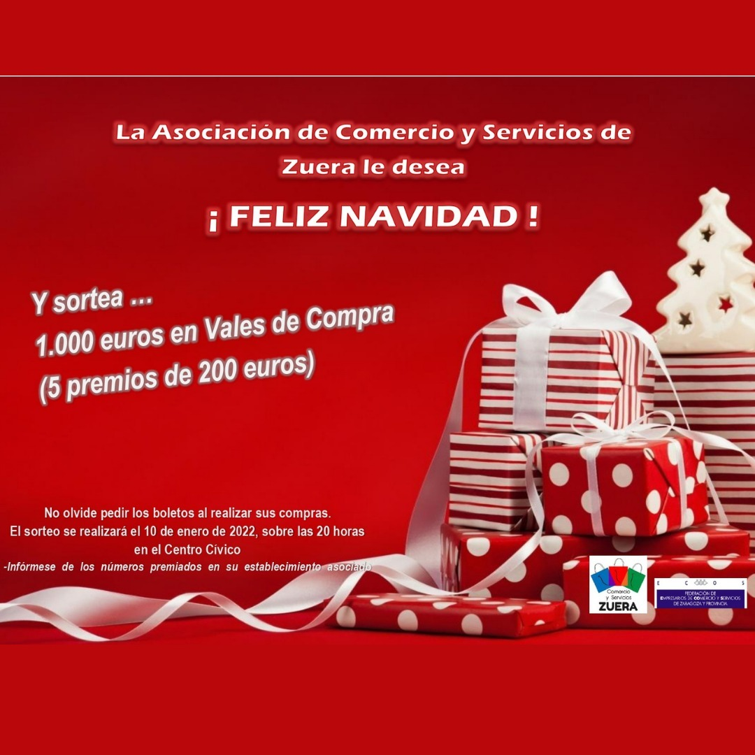 sorteo-navidad Asociación comerciantes de Zuera